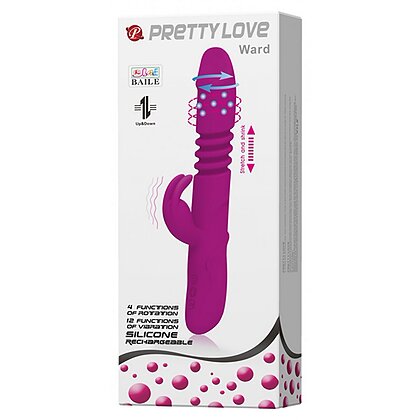 Vibrator Rabbit Pretty Love Ward pentru Punctul G Mov 8