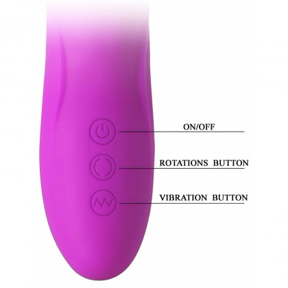 Vibrator Rabbit Pretty Love Ward pentru Punctul G Mov 6