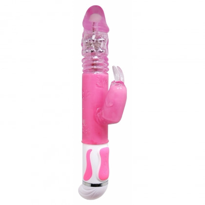 Vibrator Rabbit Rotație Și Împingere Fascination Roz 3