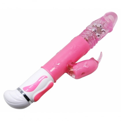 Vibrator Rabbit Rotație Și Împingere Fascination Roz 2