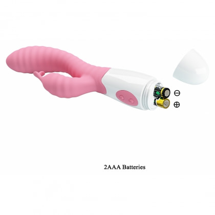 Vibrator Rabbit Pretty Love Hyman pentru Punctul G Roz 5