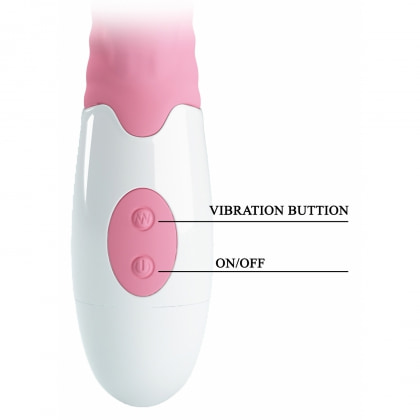 Vibrator Rabbit Pretty Love Hyman pentru Punctul G Roz 4