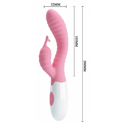 Vibrator Rabbit Pretty Love Hyman pentru Punctul G Roz 6