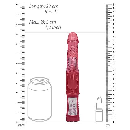 Vibrator Rotating Rabbit Roșu 7