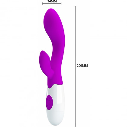 Vibrator Satisfacție Personalizată cu Stimulare Dublă Mov 3
