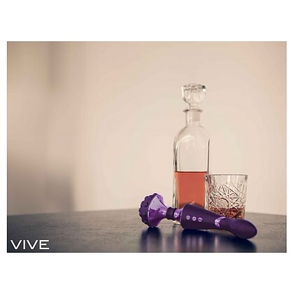Vibrator de Masaj Shiatsu cu Două Motoare 28,6 cm Mov 3