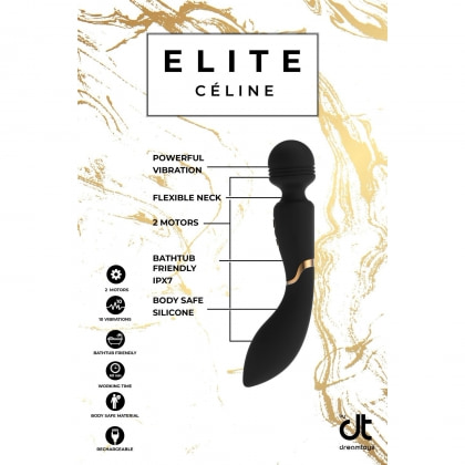Vibrator Wand Elite Celine Negru 7