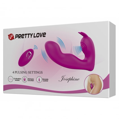 Josephine Vibrator Dublu Pentru Punctul G și Clitoris Mov 7