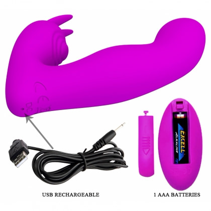 Josephine Vibrator Dublu Pentru Punctul G și Clitoris Mov 5