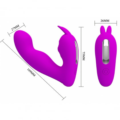 Josephine Vibrator Dublu Pentru Punctul G și Clitoris Mov 4