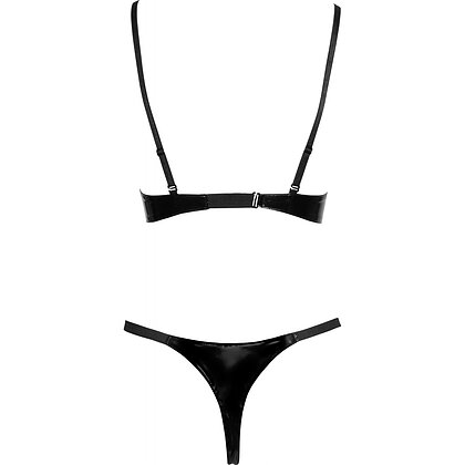 Set Black Level Vinyl Charlotte Negru XL 5