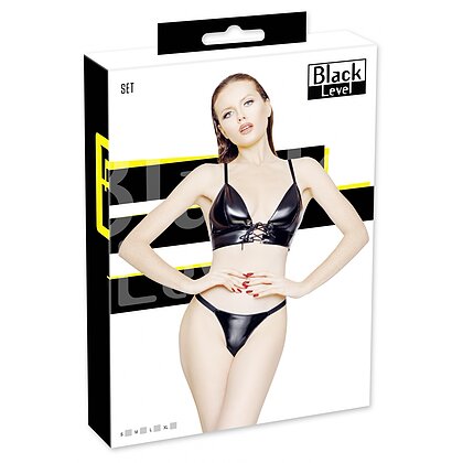 Set Black Level Vinyl Charlotte Negru XL 6