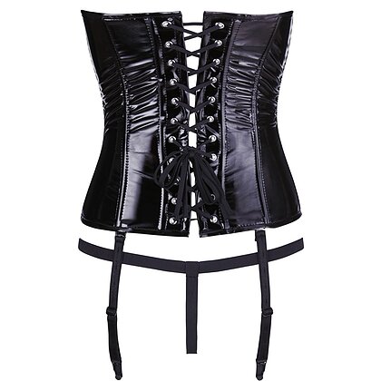 Corset Black Level Vinyl Ivanna Negru S 6