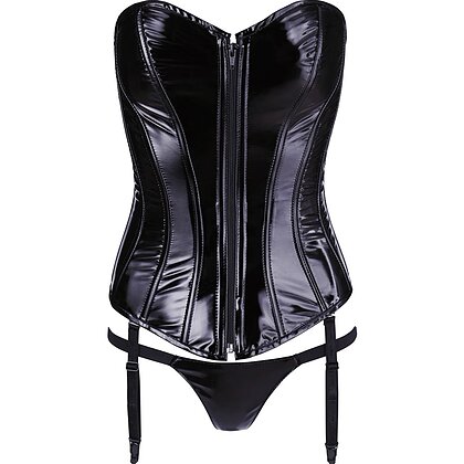 Corset Black Level Vinyl Ivanna Negru M