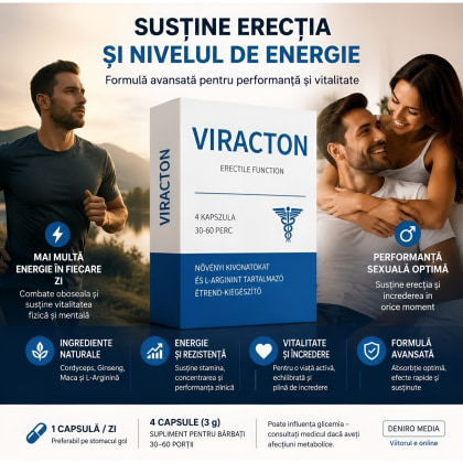Viracton Pills — 4 Capsule Pentru Erecție și Vitalitate 4