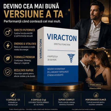 Viracton Pills — 4 Capsule Pentru Erecție și Vitalitate 2