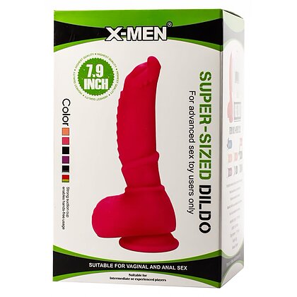 X-Men 18cm Super sized - Jucărie Intimă Neagră cu Ventuză Negru 5