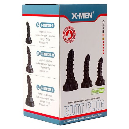 Anal Plug X-MEN Monster Plug 3 L Negru 7