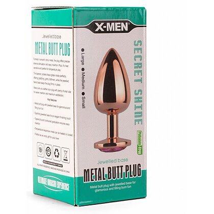 Anal Plug X-MEN Secret Shade M Auriu 4