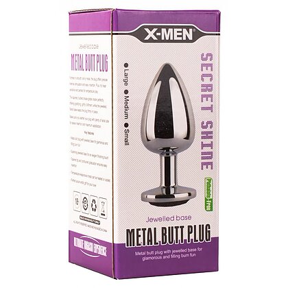 Anal Plug Secret Shine M Argintiu 4
