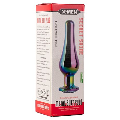 Anal Plug Secret Shine Metal S Rainbow Multicolor 4