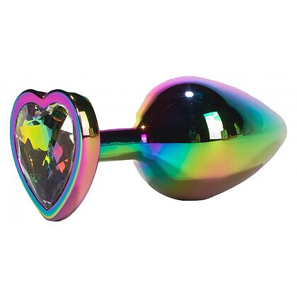 Anal Plug Secret Shine Rainbowheart M Multicolor 2