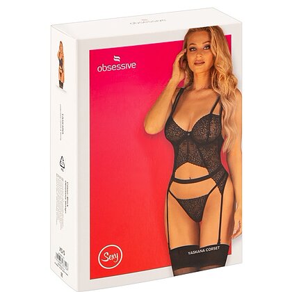 Corset Obsessive Yaskana Negru XS-S 5