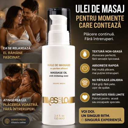 YESforLOV Ulei Masaj 100 ml - Non-gras, Hidratant 3