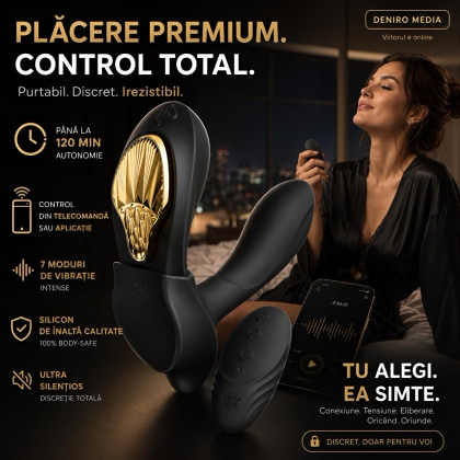 ZALO Aya Wearable Vibrator With Remote Control Negru 12