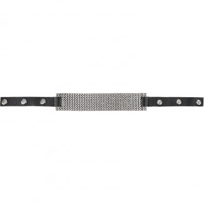 Zgardă Rhinestone Choker Negru 4