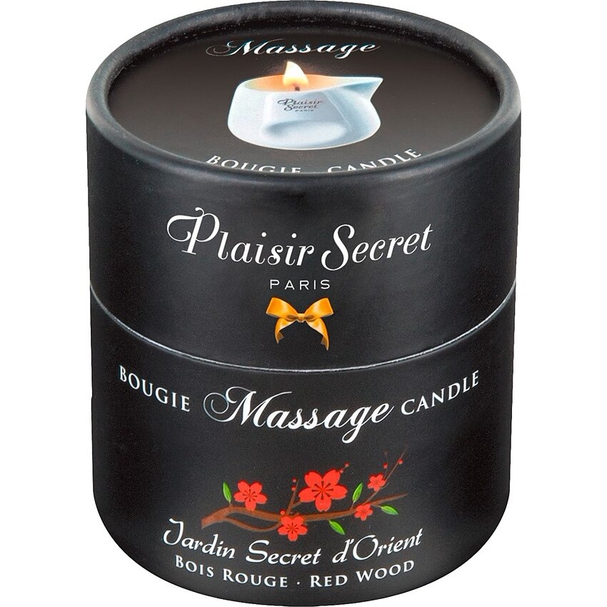 Massage Candle Red Wood