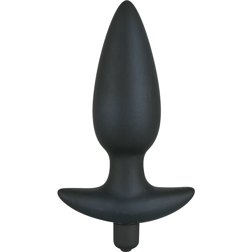 Anal Plug Cu Vibratii Black Velvet Large Negru