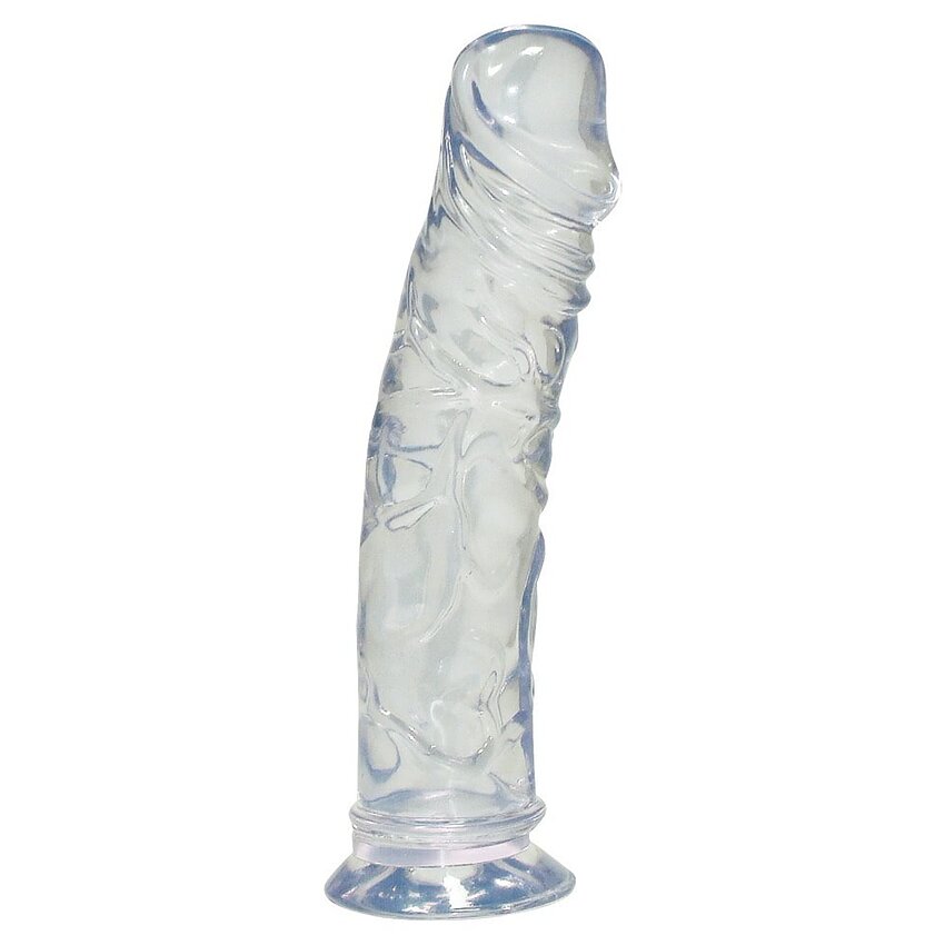 Dildo Crystal Clear Medium Transparent