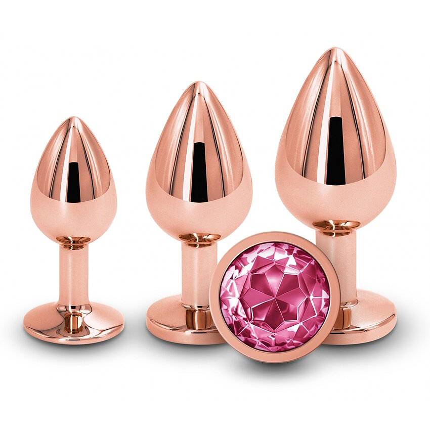 Set Antrenament Intim 3 Piese Roz Auriu