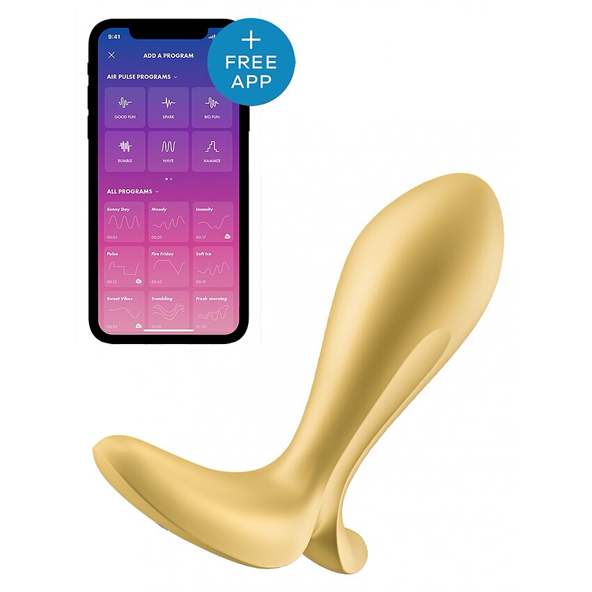 Vibrator Anal Satisfyer Intensity Plug Auriu