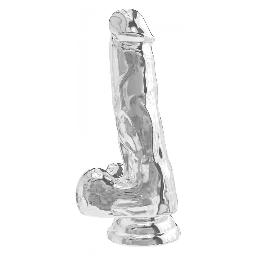 Dildo Realist Transparent 15 Cm Cu Ventuza
