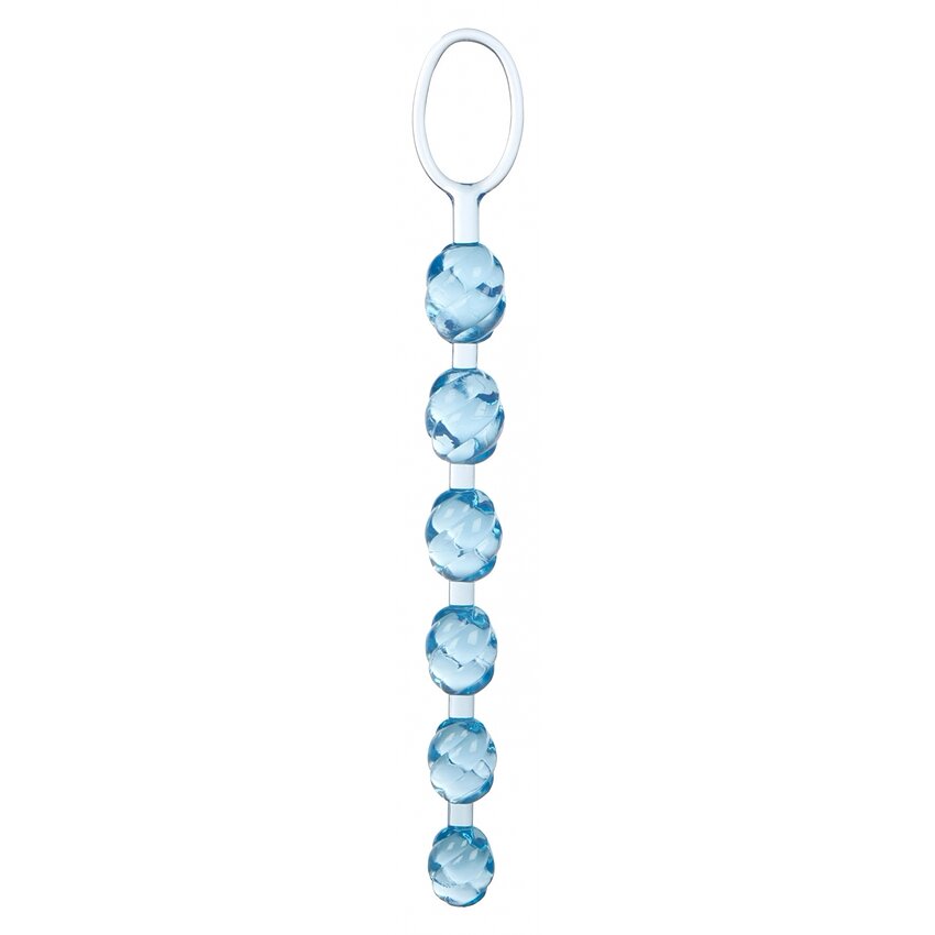 Bile Anale Swirl Pleasure Beads Albastru