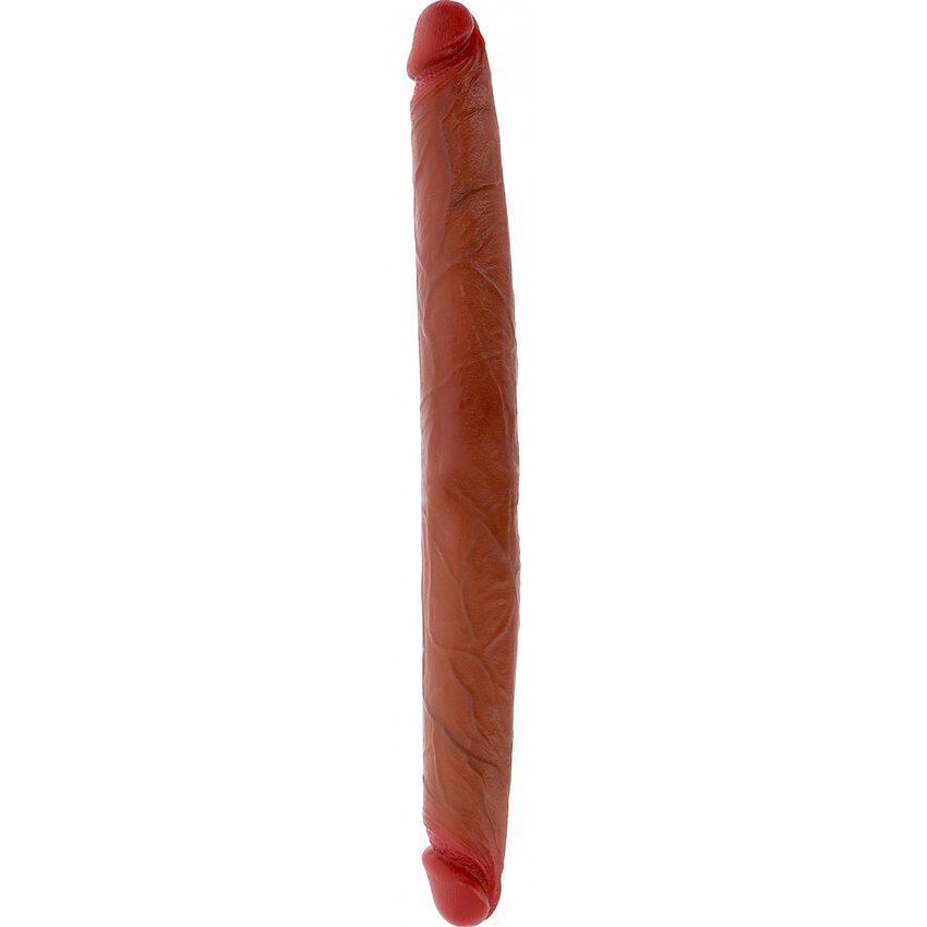 Dildo Dublu 40 Cm Preput Caramel