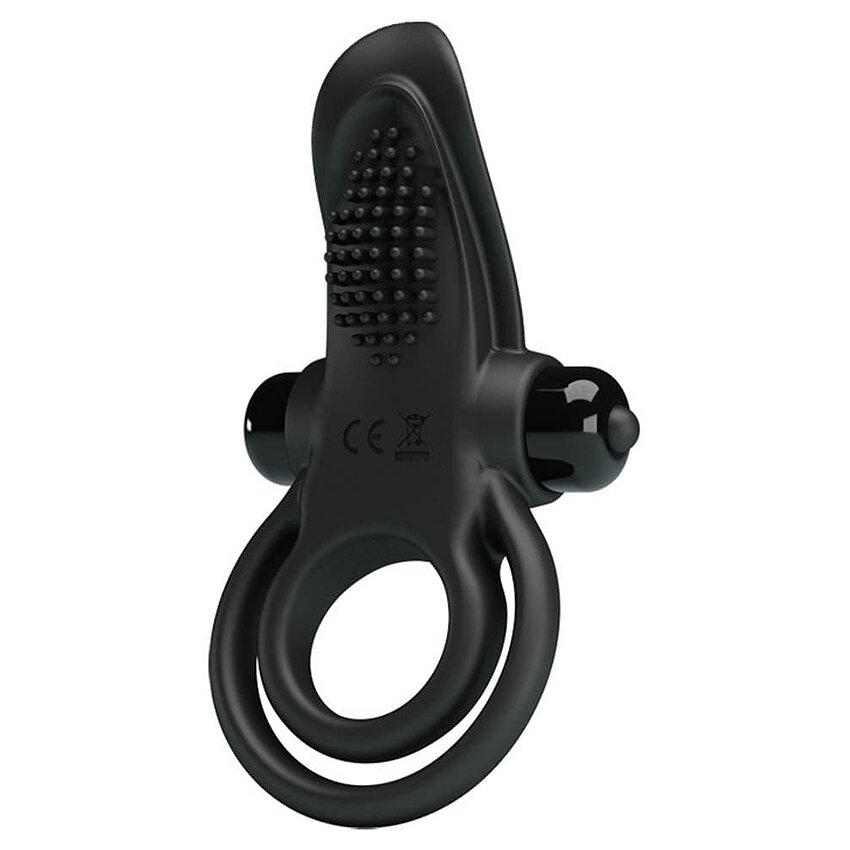 Pretty Love Vibrant Penis Ring Negru