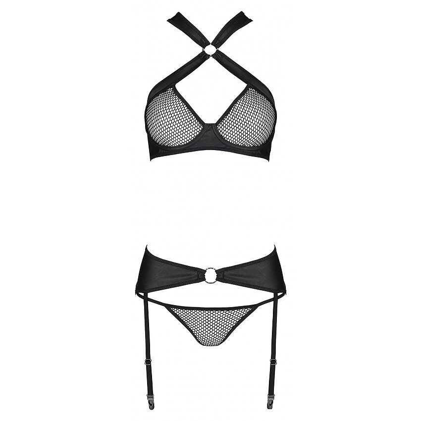 Set Din Piele Passion Amanda Negru