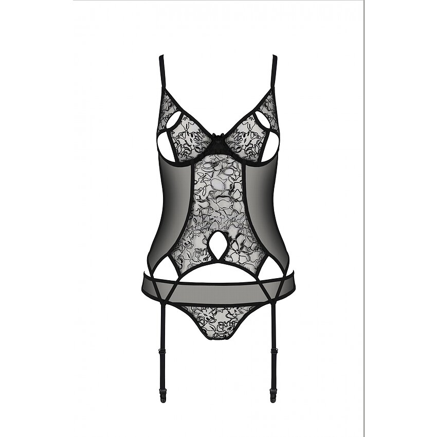 Corset Passion Eco Primula Negru