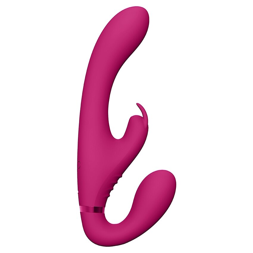 Suki Vibrating Strapless Strap-on Rabbit Roz