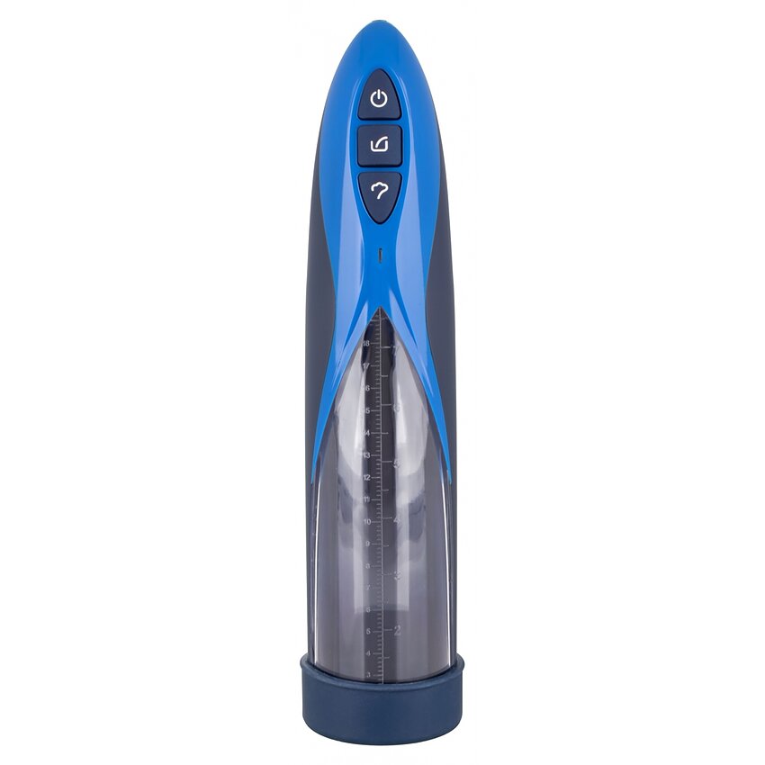 Pompa Penis Rechargeable Waterproof Albastru
