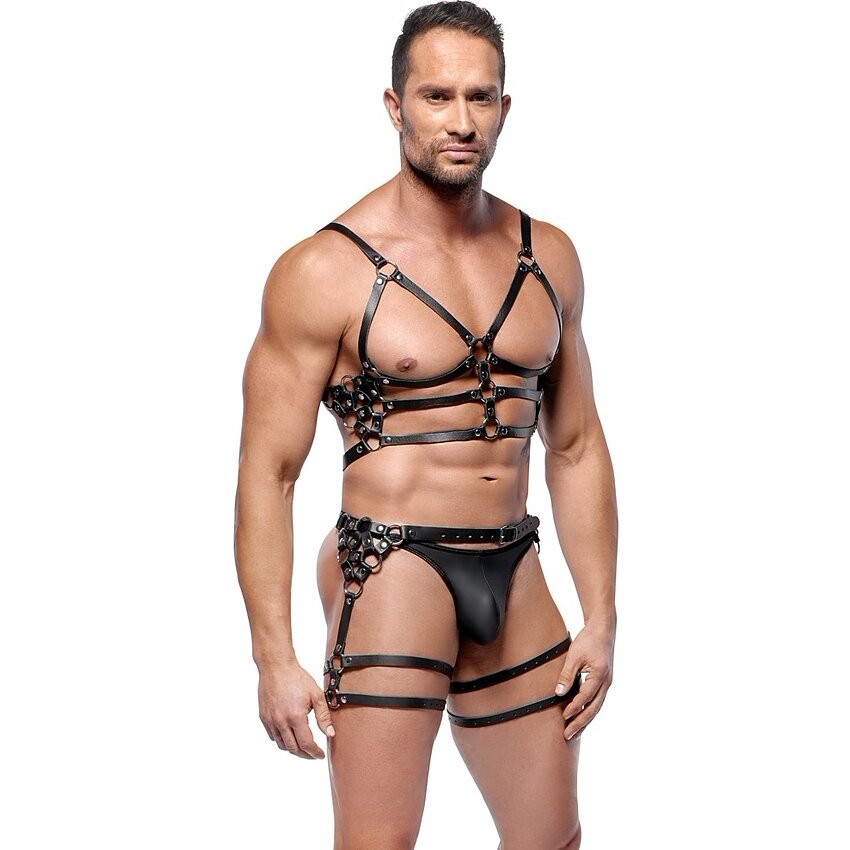 ZADO Set Hamuri Din Piele Reglabile cu Detalii Metalice M-L