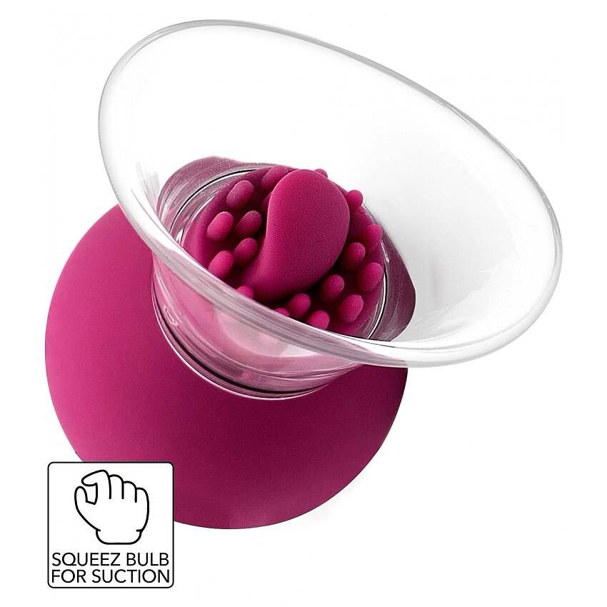 Pompa Rotativa Vibranta Pentru Clitoris Si Mameloane Roz