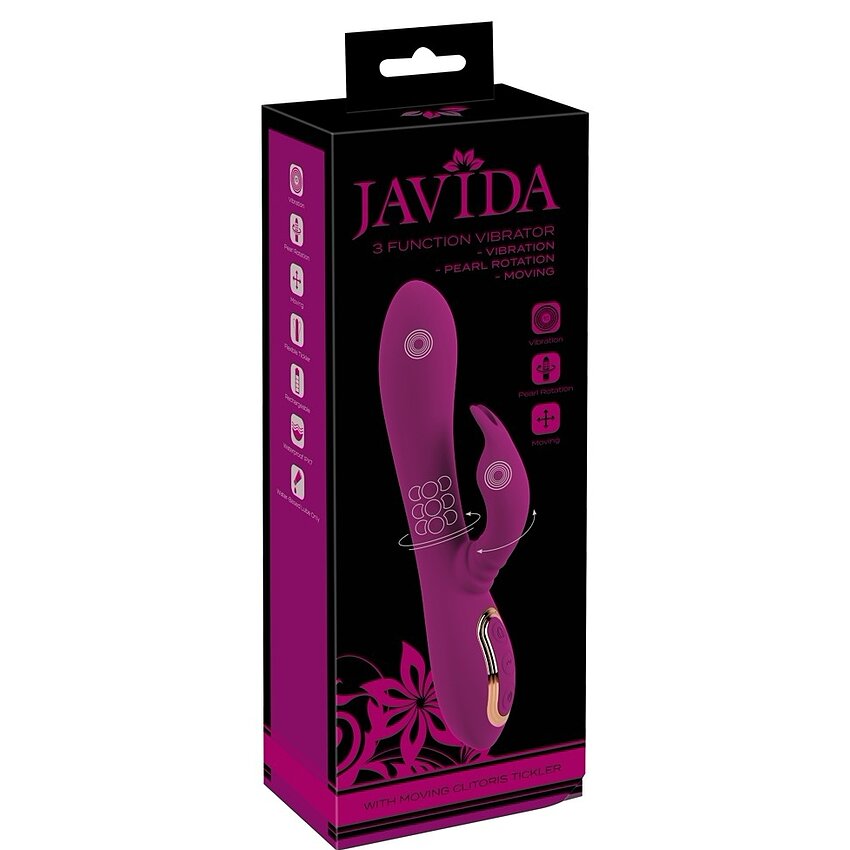 Vibrator Cu Perle Rotative Si Stimulator Clitoris