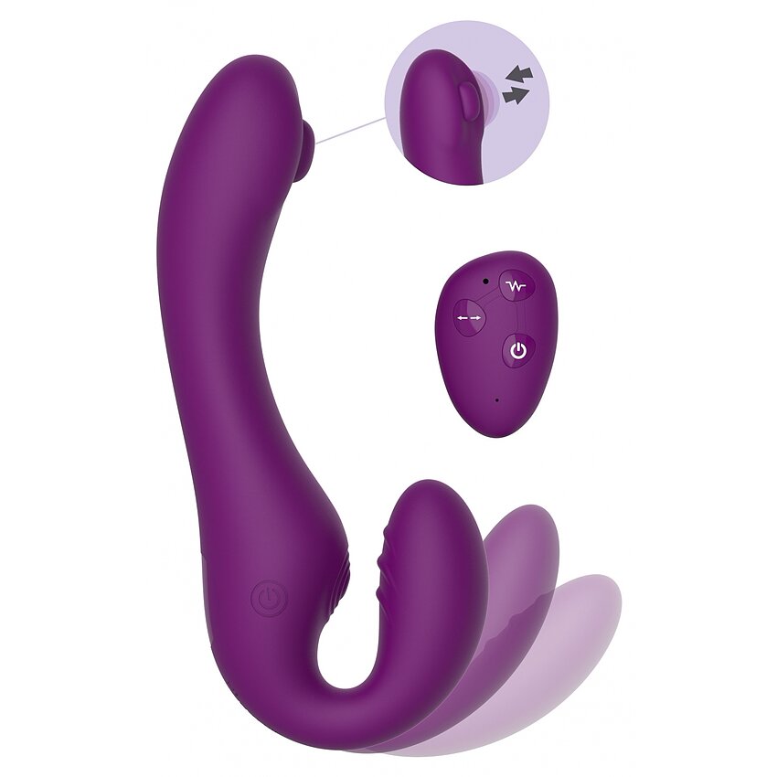 Vibrator Strapless Pentru Cuplu Cu Telecomanda