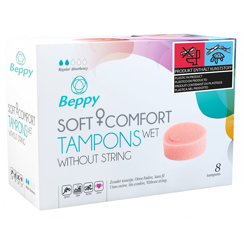 Beppy Soft Comfort Wet Tampoane Fara Snur 8 Buc