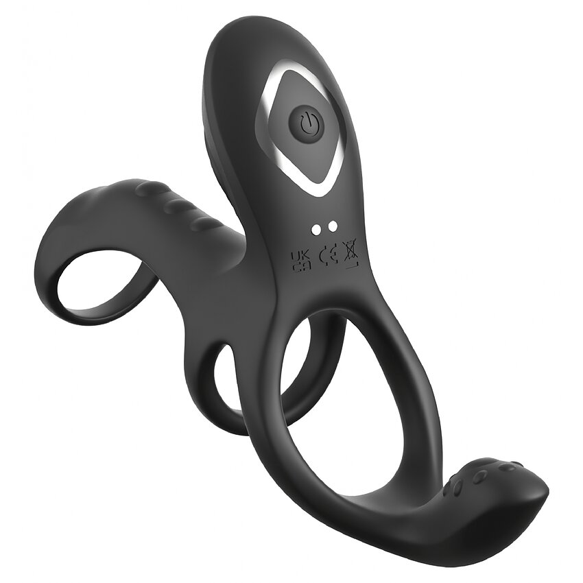 Inel Triple Vibratii Pentru Stimulare Clitoridiana Interna Externa