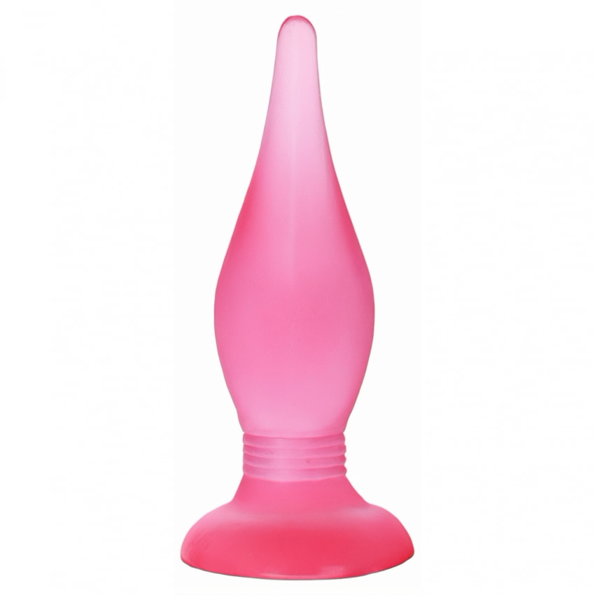 Dop Anal Jelly Roz Cu Ventuza 13,8 Cm